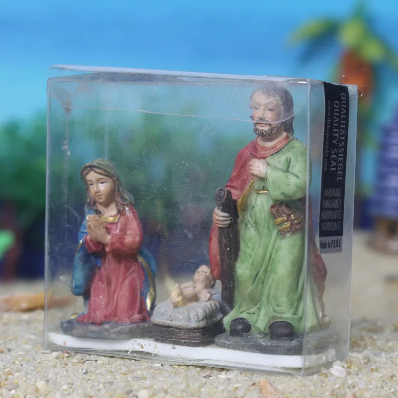 Набор для песочного стола с изображением Иисуса рожденного ребенка отца мамы