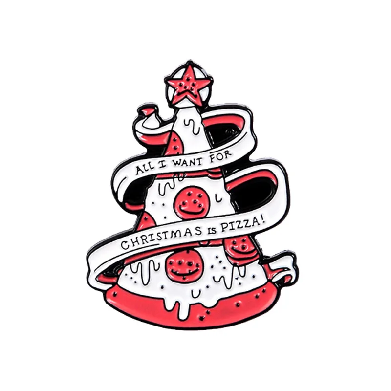 

Cartoon Pin Christmas Cake Dripping Oil Pin Exquisite Design Send Friend Gift Badge Brooch