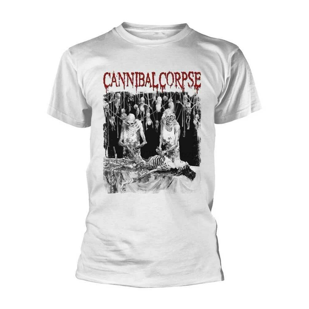 Новинка белая футболка с изображением трупа Cannibal|Мужские футболки| |