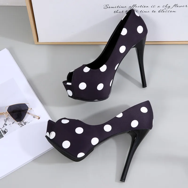 Женские босоножки на очень высоком каблуке (12/14 см) в европейском стиле платформе