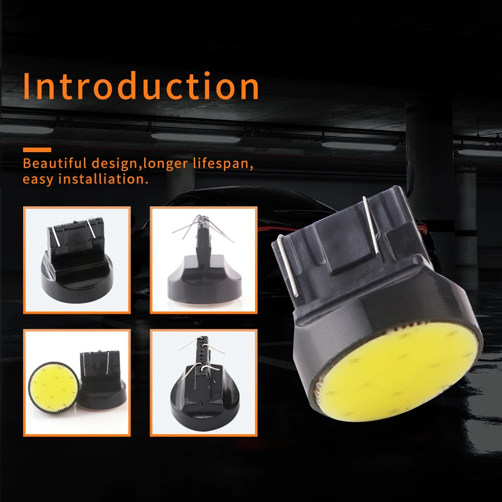 СВЕТОДИОДНЫЕ указатели поворота T20 7443 7444NA COB 12SMD W21/5 Вт 24 В 4 светодиодный т.