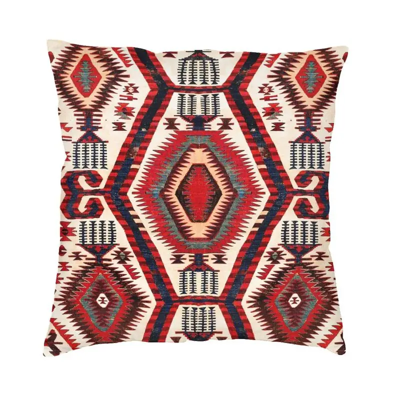 Bohemian Antique Turkish Kilim Cushion Cover 45x45 cm Persian Tribal Ethnic Carpet Soft Throw Pillow Cases for Sofa Home Decor