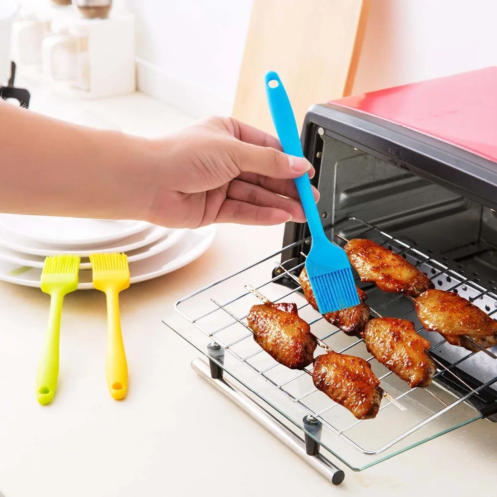 Новинка Лидер продаж 3 предмета барбекю гриль кисть силиконовая щеточка для