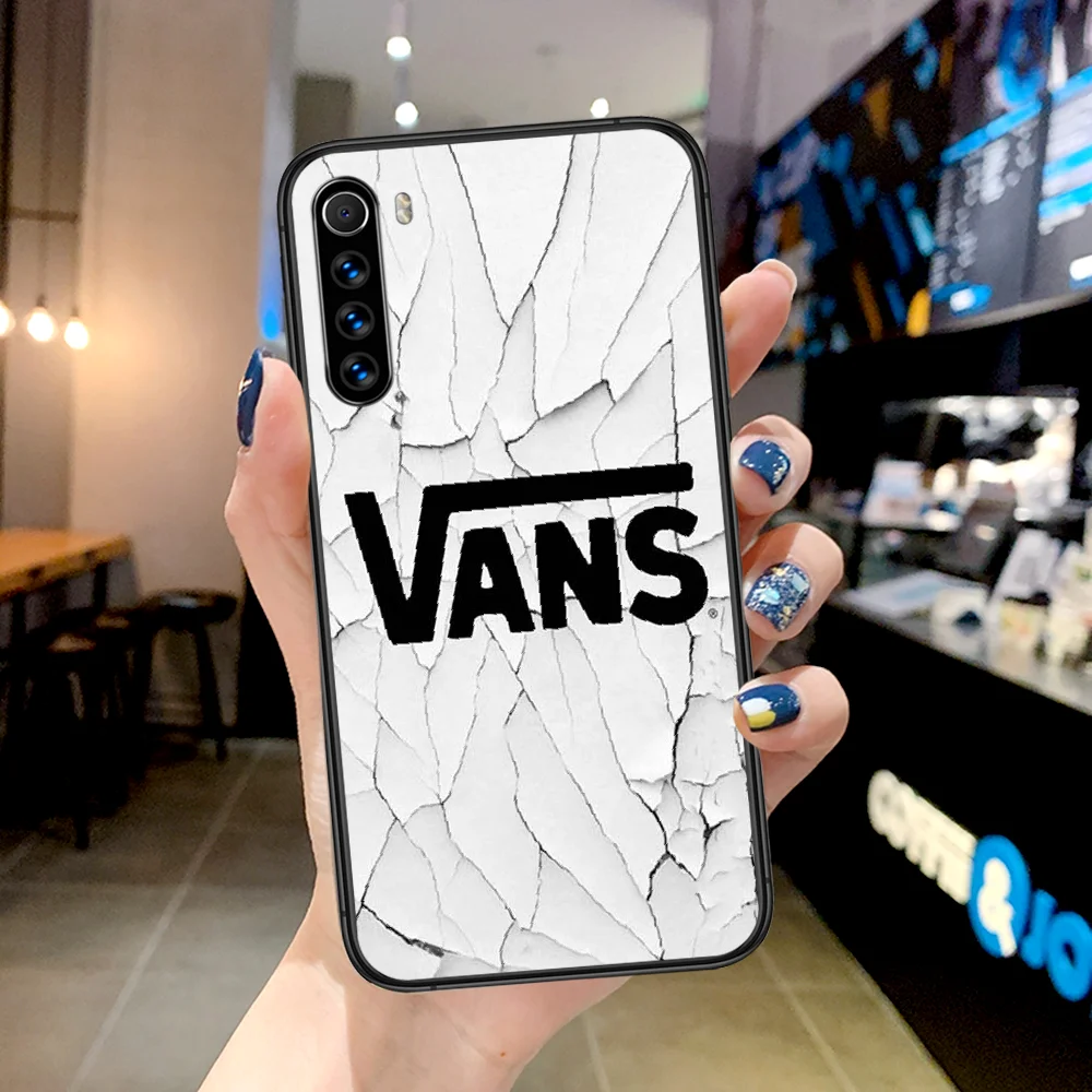 

Vans Fashion Brand Phone Case For Xiaomi Redmi Note 7 8 8T 9 9S 4X 7 7A 9A K30 Pro Ultra black Coque 3D Waterproof Pretty Etui