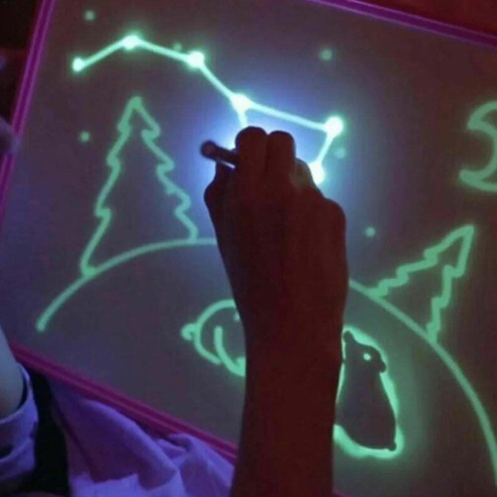 Детская светящаяся граффити доска для рисования темная живопись Эскиз