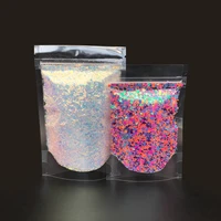 bag holographic mixed hexagon shape chunky nail glitter sequins sparkly flakes slices manicure bodyeyeface glitter sizes