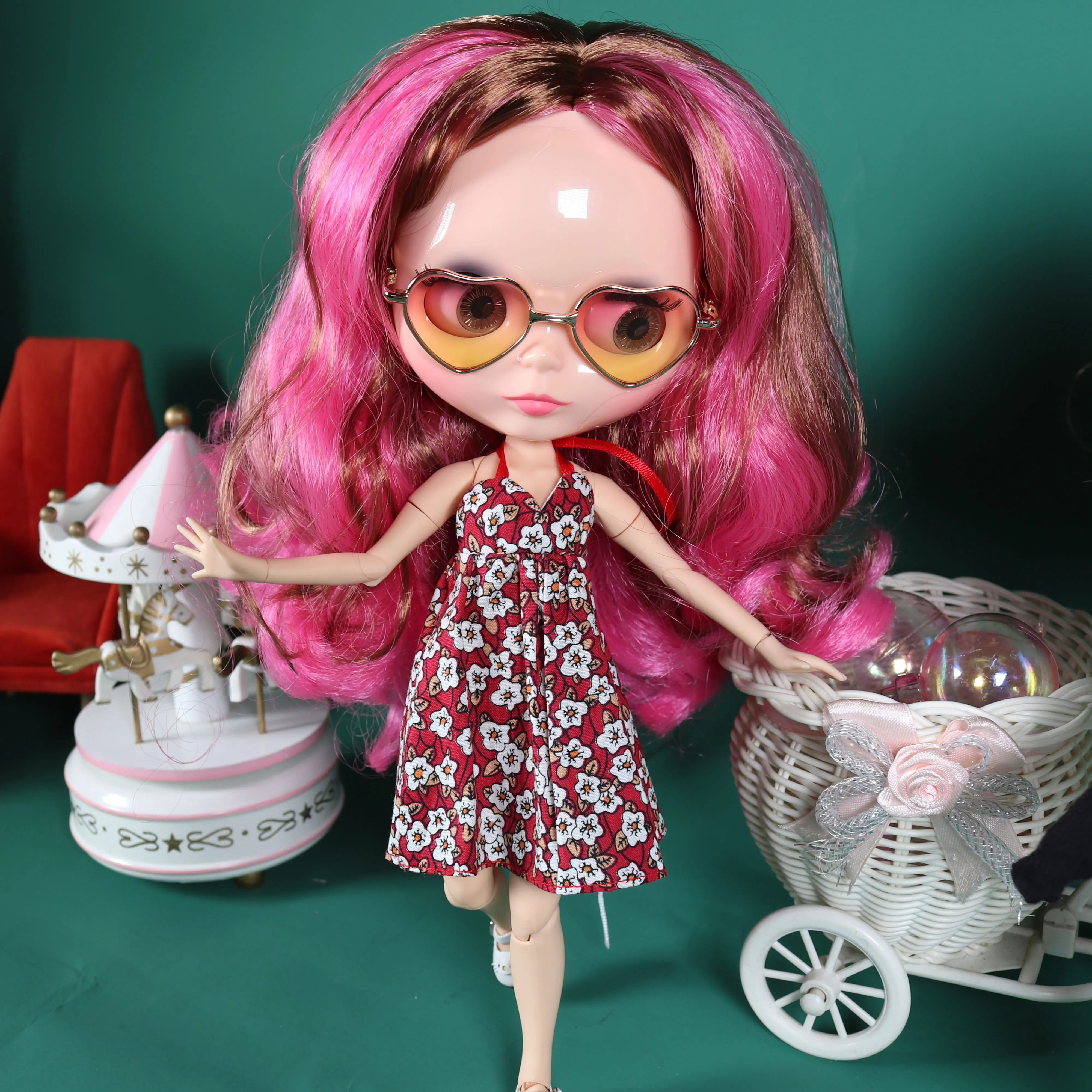 Кукла Blythe 1/6 30 см с белой загорелой и черной кожей
