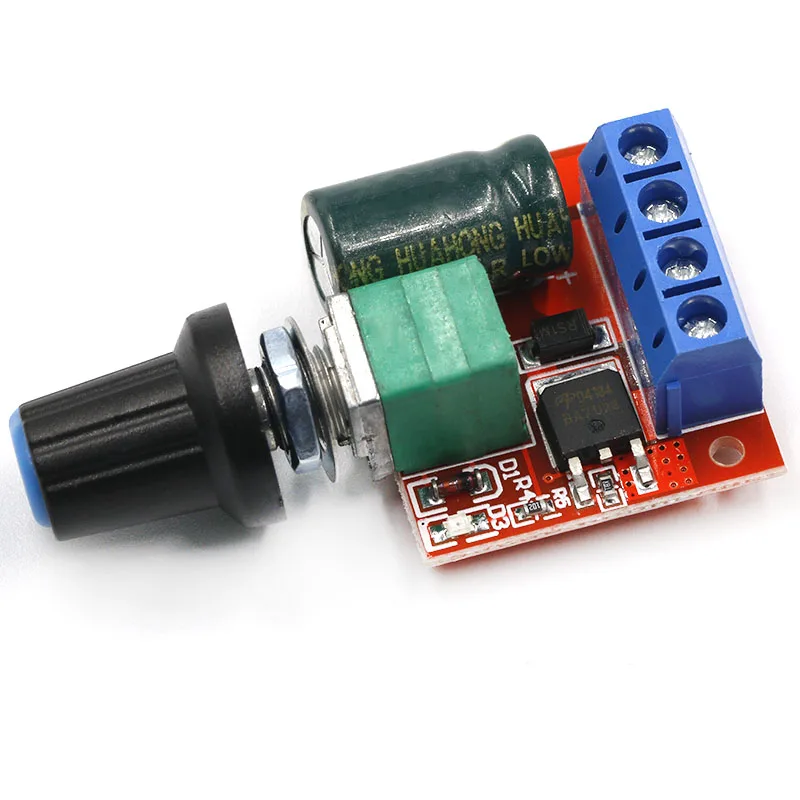 Мини DC-DC 4,5 В-35 В 5A 90W PWM контроллер скорости двигателя постоянного тока модуля Скорость регулятор Управление отрегулировать переключатель 12V 24V PN35