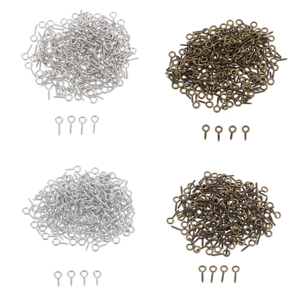 200 шт Железный обруч винты штыря для глаз соединитель подвески фиксации
