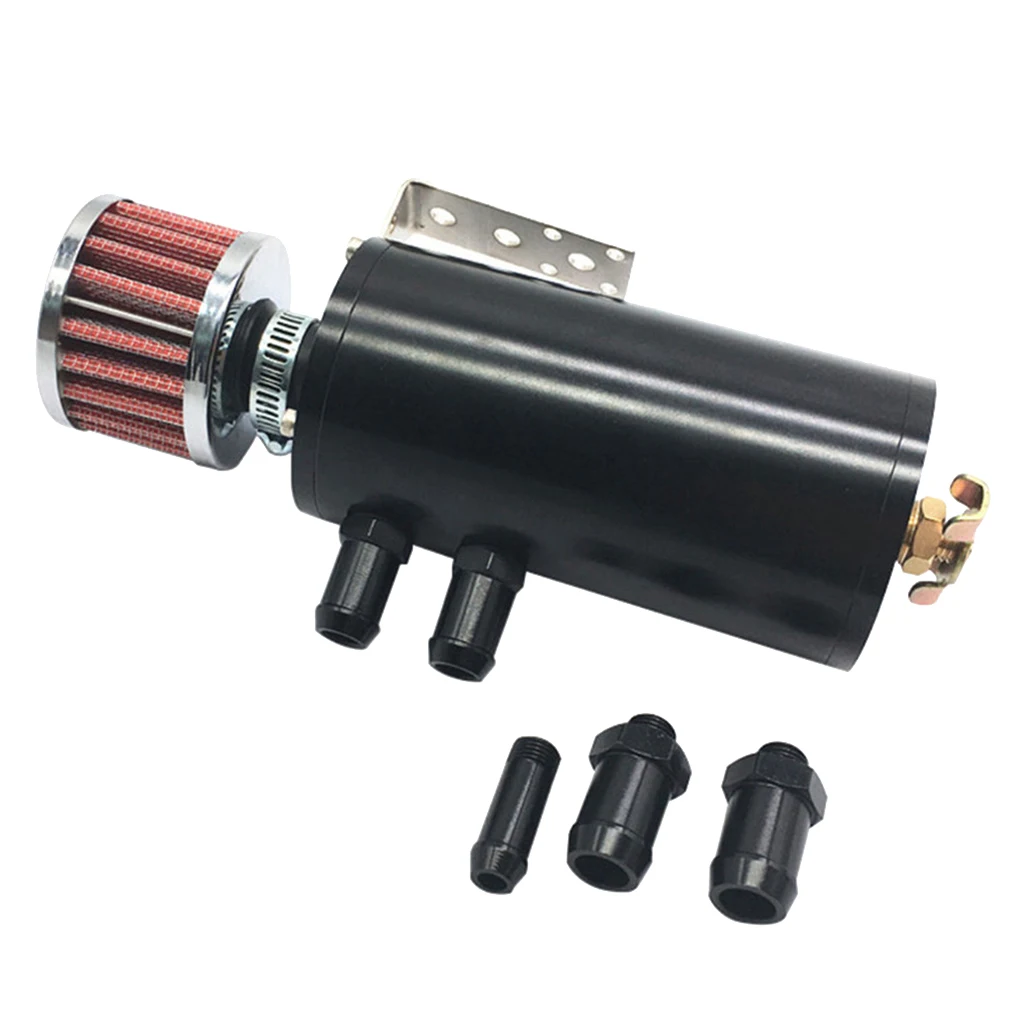 Алюминий 2 Порты и разъёмы маслоуловитель резервуар W/вентиляционный фильтр |