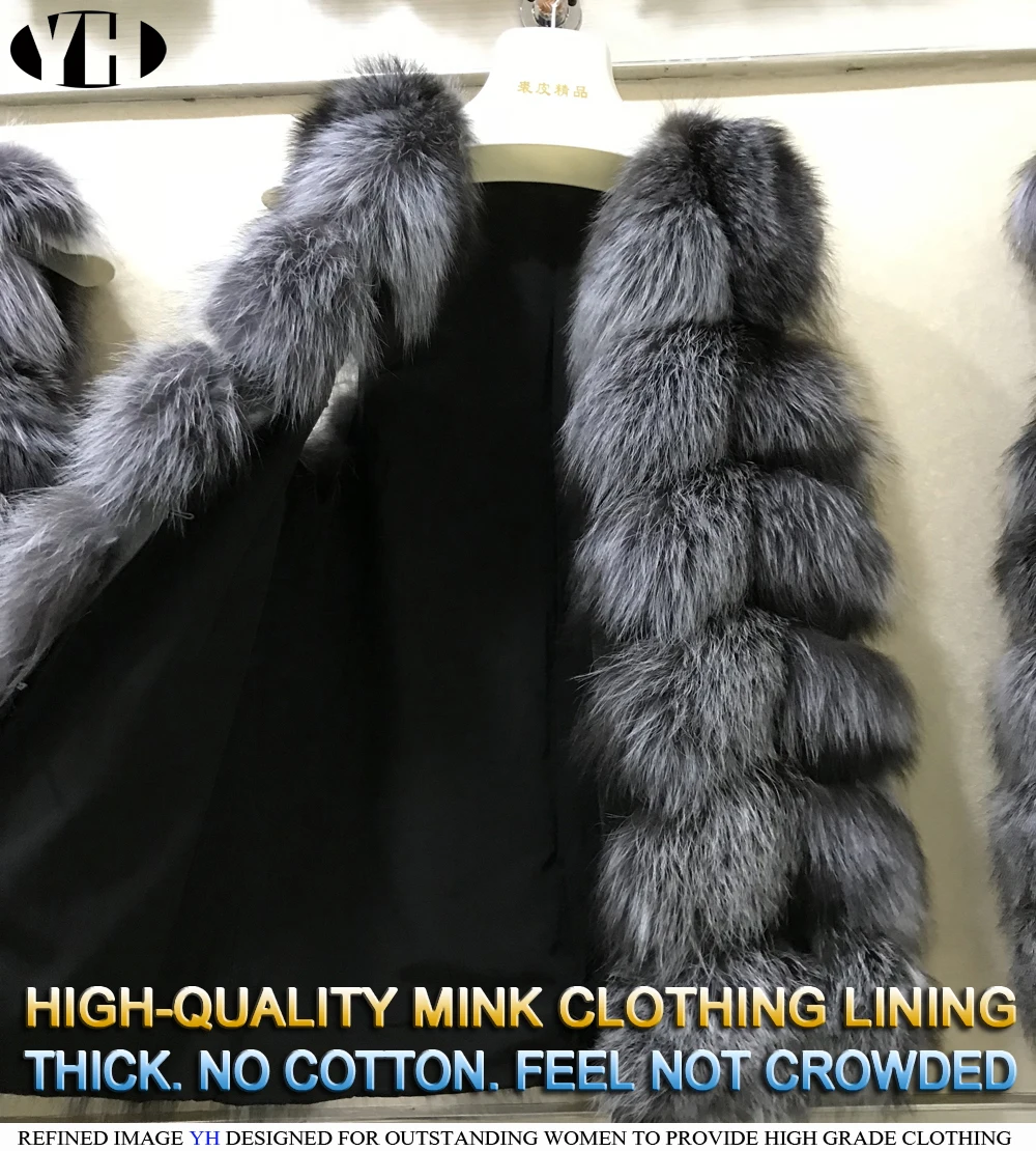 Жилет женский из натурального Лисьего меха зимний теплый 70 см | Женская одежда