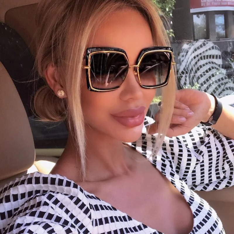 DPZ новые модные женские квадратные солнцезащитные очки с бабочками винтажные