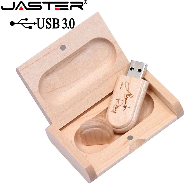 JASTER USB 3 0 высокоскоростной логотип клиента деревянный флеш-накопитель Кленовая