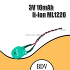 Немецкий импорт CMOS аккумулятор RTC ML1220 3V BDV 1220 перезаряжаемый кабель резервного копирования BIOS