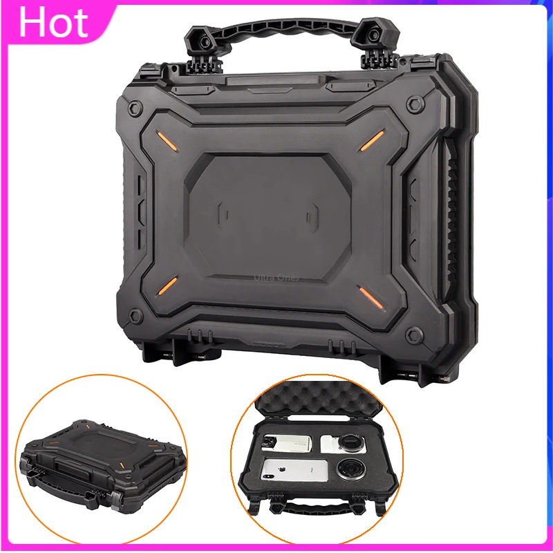 

Portable Tactical Gun Camera Protective Case Waterproof Handgun Safety Hard Box Military Hunting Airsoft Pistol Storage Case Bag