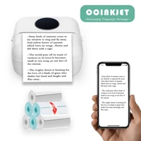 ocinkjet x5 portable thermal printer mini wireless bluetooth pocket label notes printer 57mm for home and office android ios