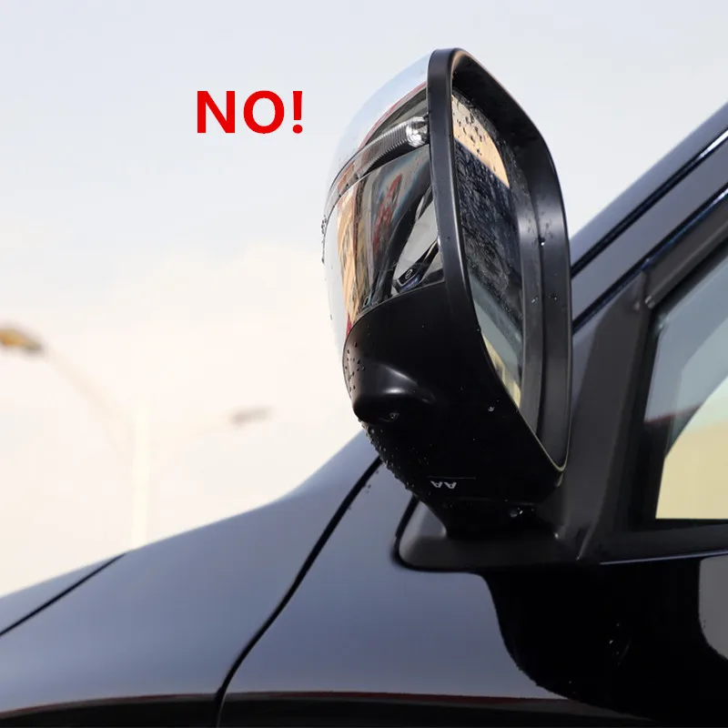 

ABS Carbon Fibre For Nissan NAVARA NP300 2015 - 2018 Car rearview mirror block rain eyebrow Cover Trim car Styling Accessories