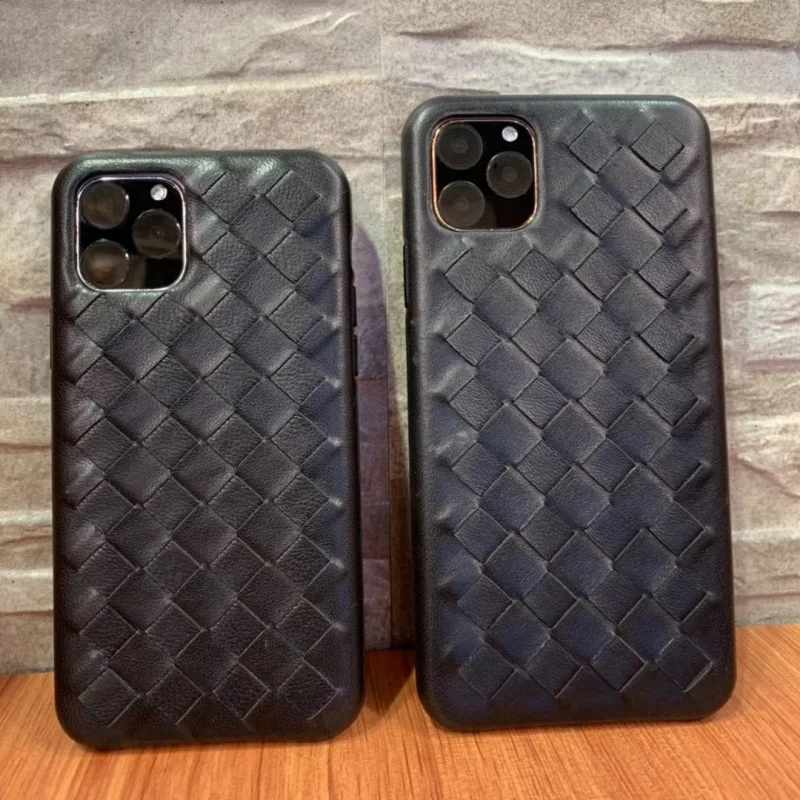Модный тканый чехол из натуральной кожи с узором для iPhone XS MAX/XS/X/XR, чехол для телефона для iPhone 11 Pro XS MAX, чехол для задней панели