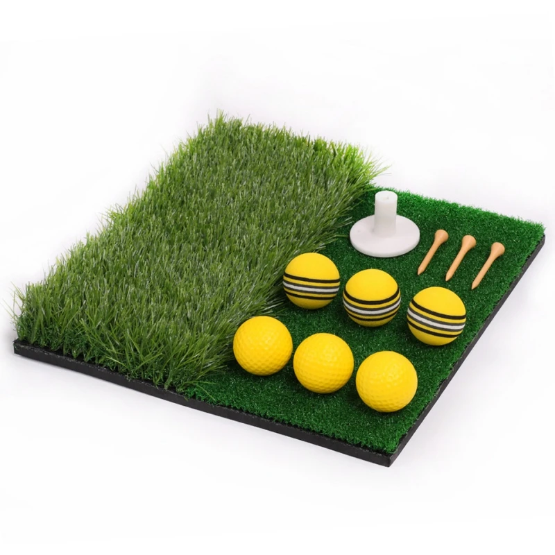

Golf Training Mat Grassroots Backyard Golf Mat Outdoor and Indoor Hitting Pad Practice Grass Mats Golf Training Aids