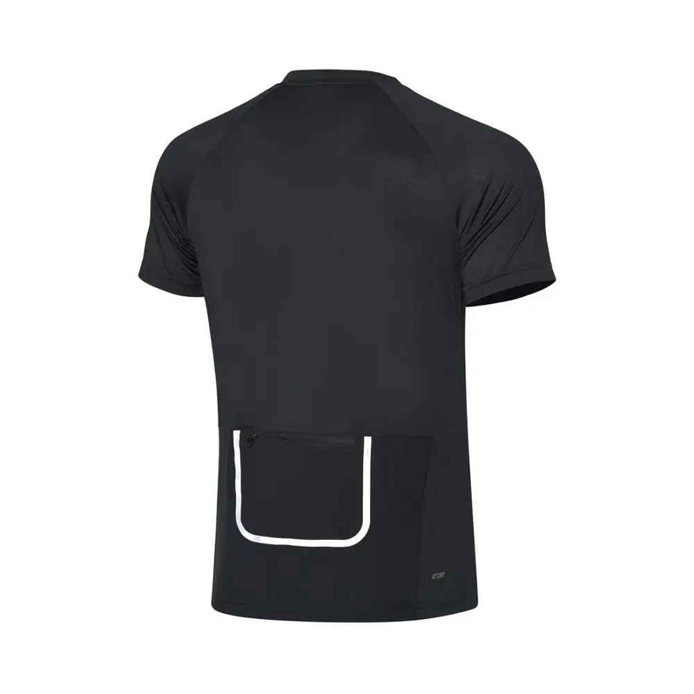 Li-Ning мужские футболки для бадминтона спортивные костюмы на сухой дышащей