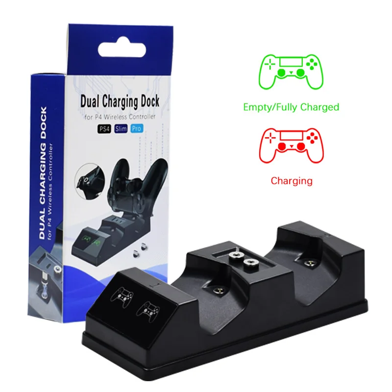 Двойной контроллер PS4 зарядная док-станция Магнитная зарядная подставка база для sony Playstation 4 PS4 Pro/тонкий беспроводной контроллер