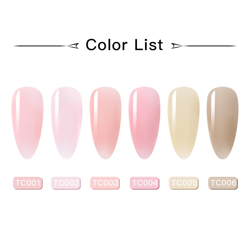 Розовый желе Цвет лак гель для ногтей набор все маникюра! Полупостоянная био-Гели