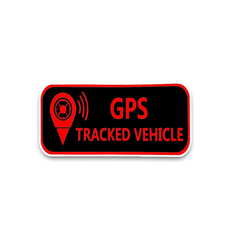 

W-122 Hot Selling Personality Red and Black Gps Personality Car Stickers PVC Auto Window Bumper Sunscreen Waterproof Decal Decor