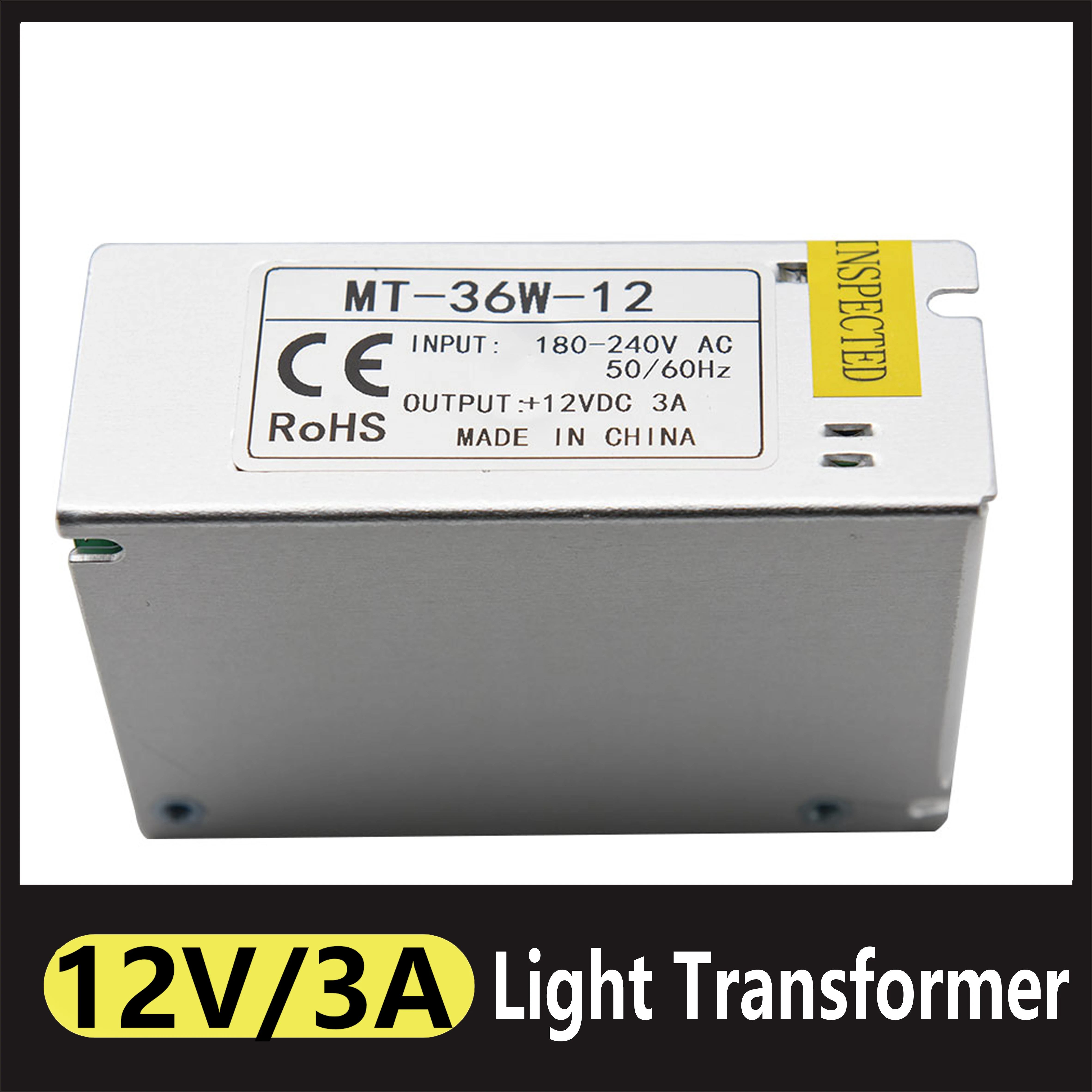 

Трансформаторы систем освещения AC 110V 220V DC/DC 12V Питание адаптеру источника 3A Питание прокладка переключатель светодиодный драйвер адаптер