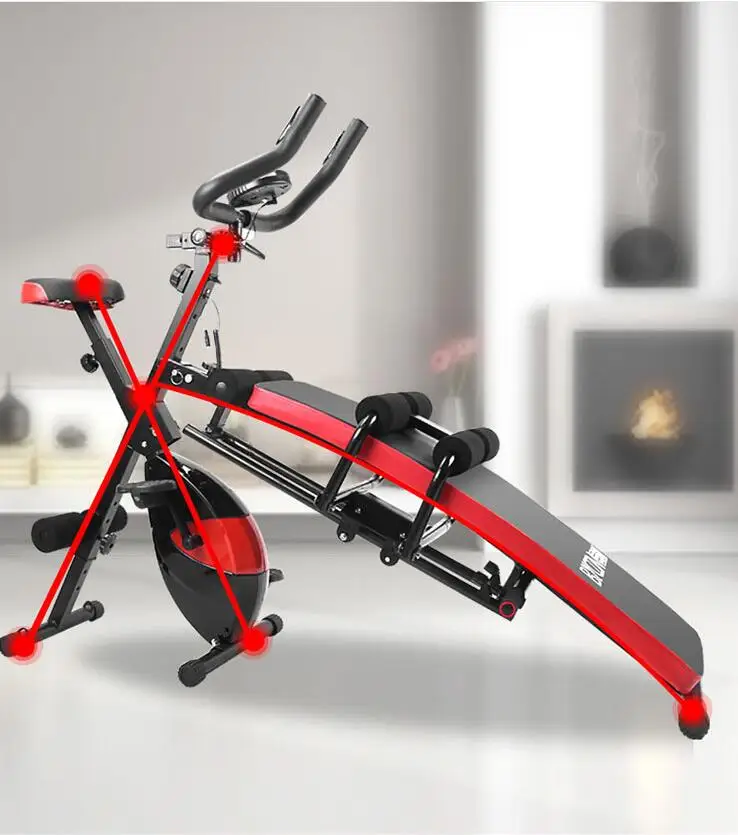 Bai Chuang combination fitness equipment supine board abdomen thin waist beauty machine multi-function magnetic control ex | Спорт и