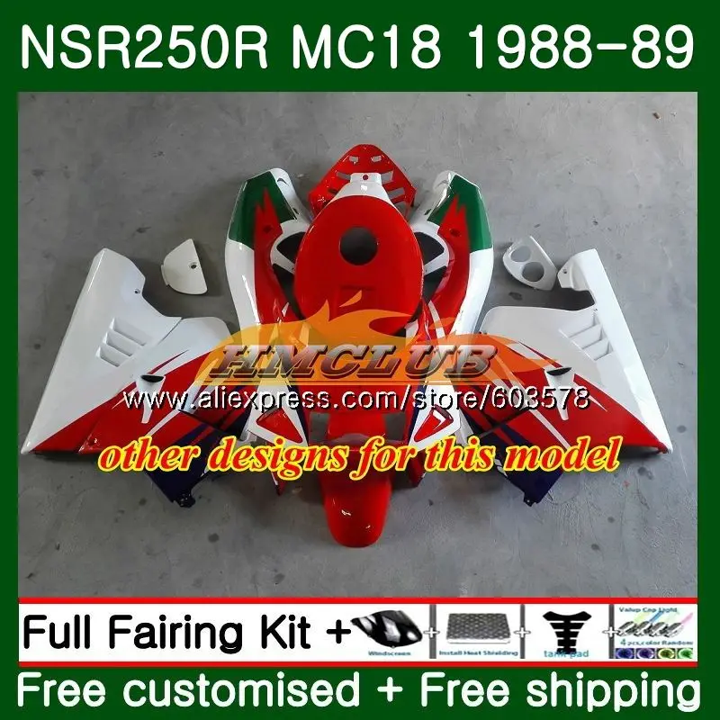 Набор для обтекателя HONDA NSR 250 R MC18 PGM2 250R NS250 NSR250R 1989 Repsol NEW 100CL.59 MC16 NSR250 RR NSR250RR 88
