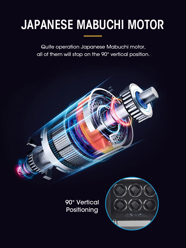 Автоматическая намотка часов роскошный деревянный Сейф для японский мотор Mabuchi