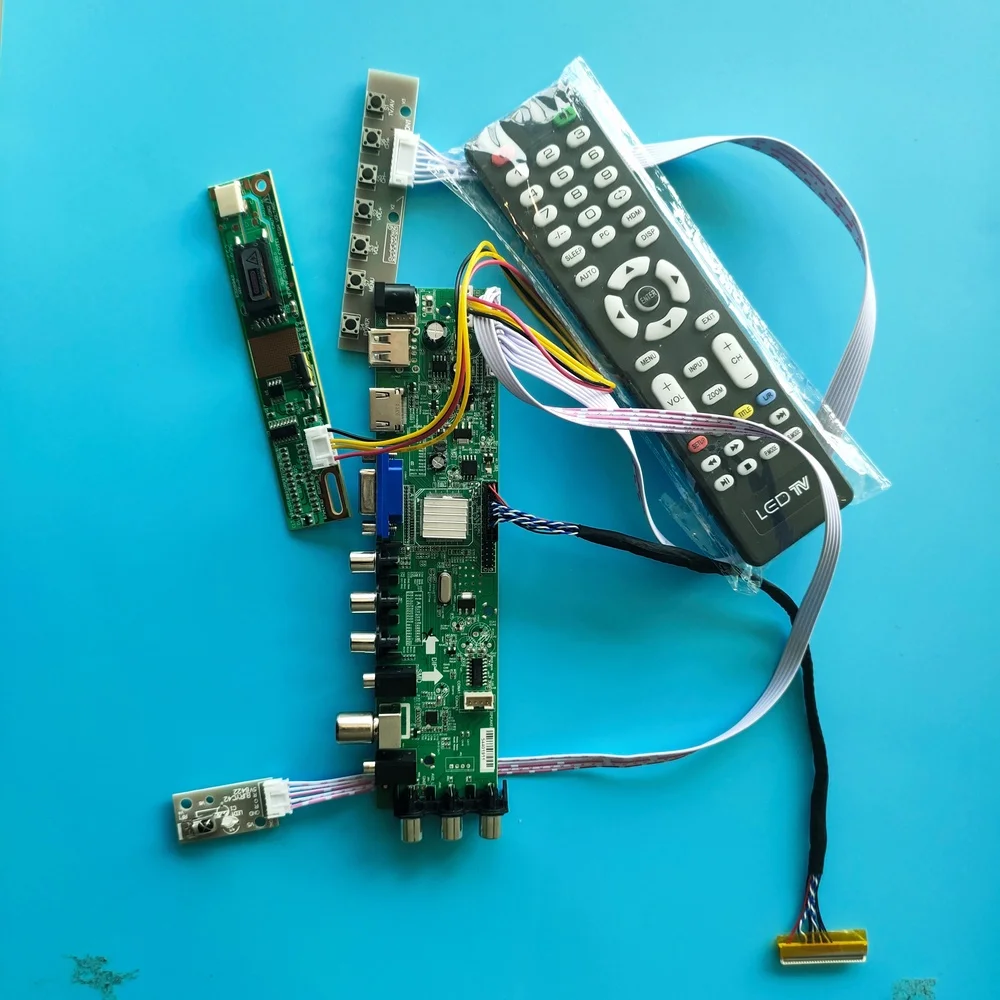 

Kit For LTN170X2-L02 USB AV LCD Panel HDMI VGA Controller board 17.0" 30pin TV DVB-T2 remote DVB-T 1440X900 1 CCFL Digital