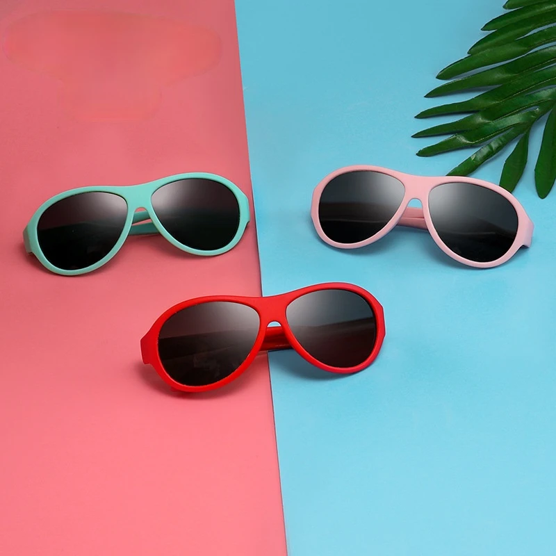 

New Kids Polarized Sunglasses TR90 Boys Girls Sun Glasses Silicone Safety Glasses Gift For Children Baby UV400 Eyewear