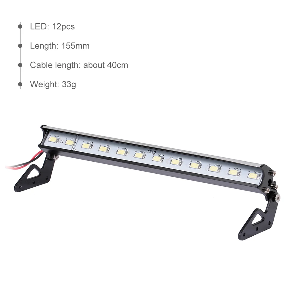 155 мм крыша фары RC внедорожный КУПОЛ 12 Светодиодный фонарь для осевой SCX10 грузовик