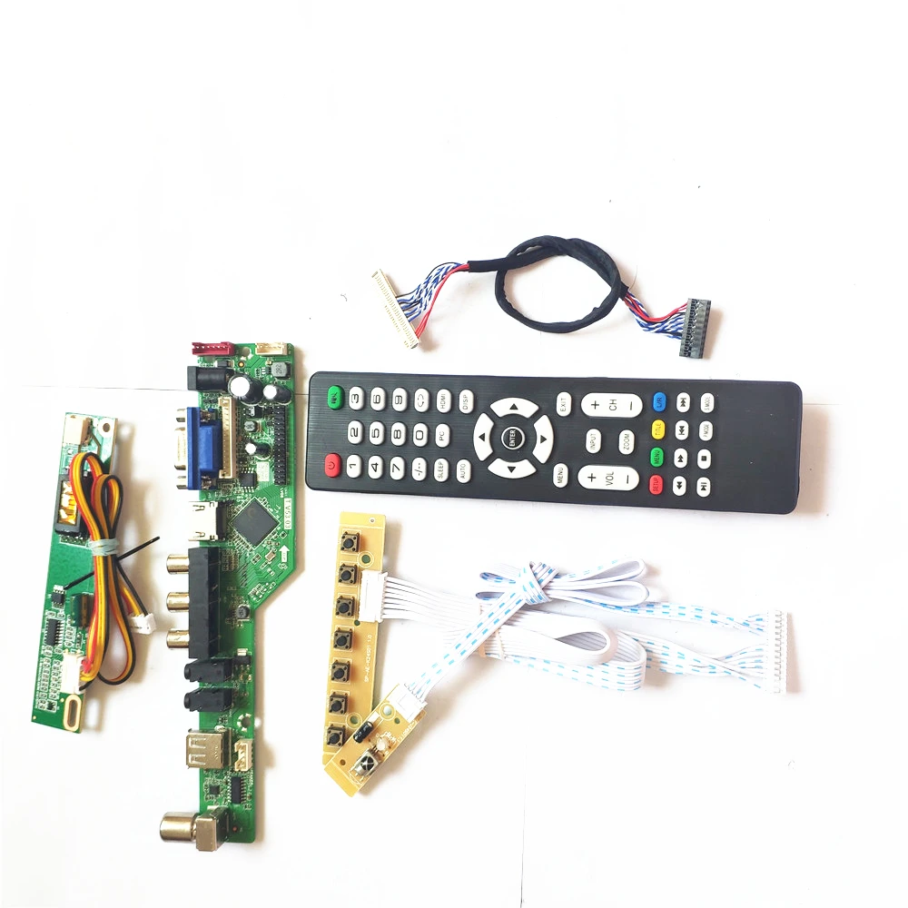 Для LP154W01 TLD3/TLD4 HDMI совместимый VGA USB AV RF TV53 плата клавиатура + пульт инвертор LVDS 1CCFL