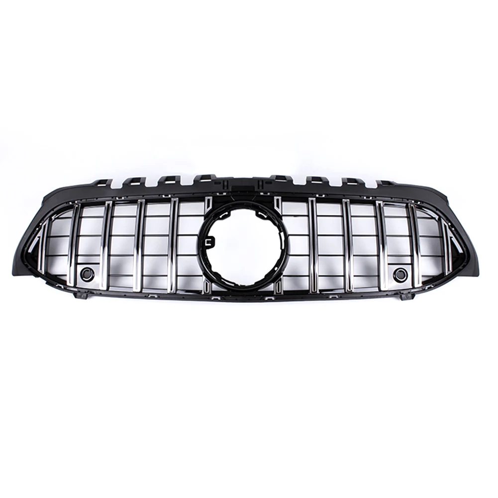 

For W177 GTR Style Front Grille Upper Grill For 2019 Mercedes-Benz A-Class A200 A250 Silver ABS Plastic A45 AMG Look