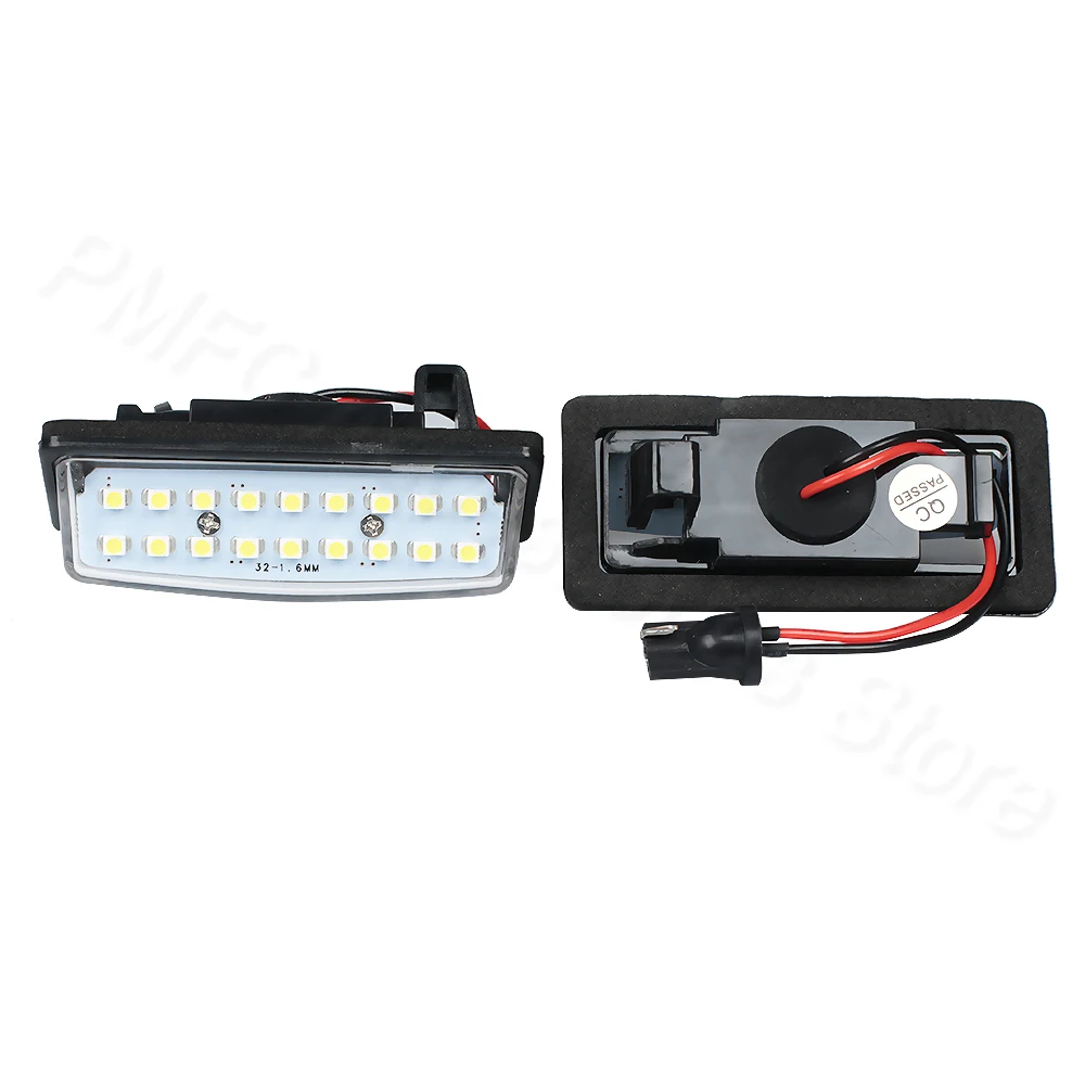 Лампа для номерного знака PMFC 1LED 1 пара 18 3528 SMD подходит Nissan TEANA J31 J32 Maxima Cefiro Altima Rogue