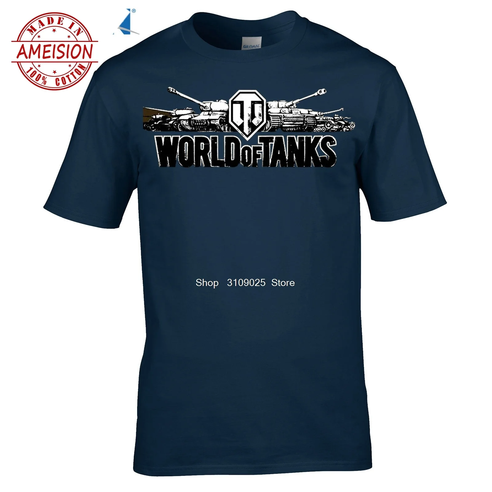 

Plaindesigner T Shirt WORLD OF TANKS BLACK LOGO WOT T-shirt Top Lycra Cotton Men T Shirt High Quality Digital Inkjet Printing