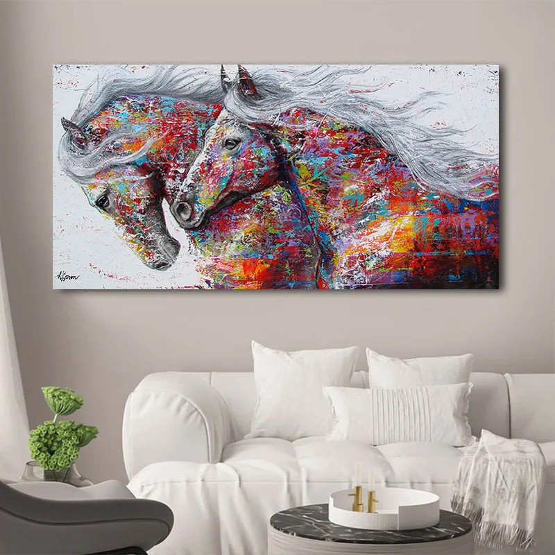Животные холст живопись Лошадь наборы плакаты и принты настенная искусство