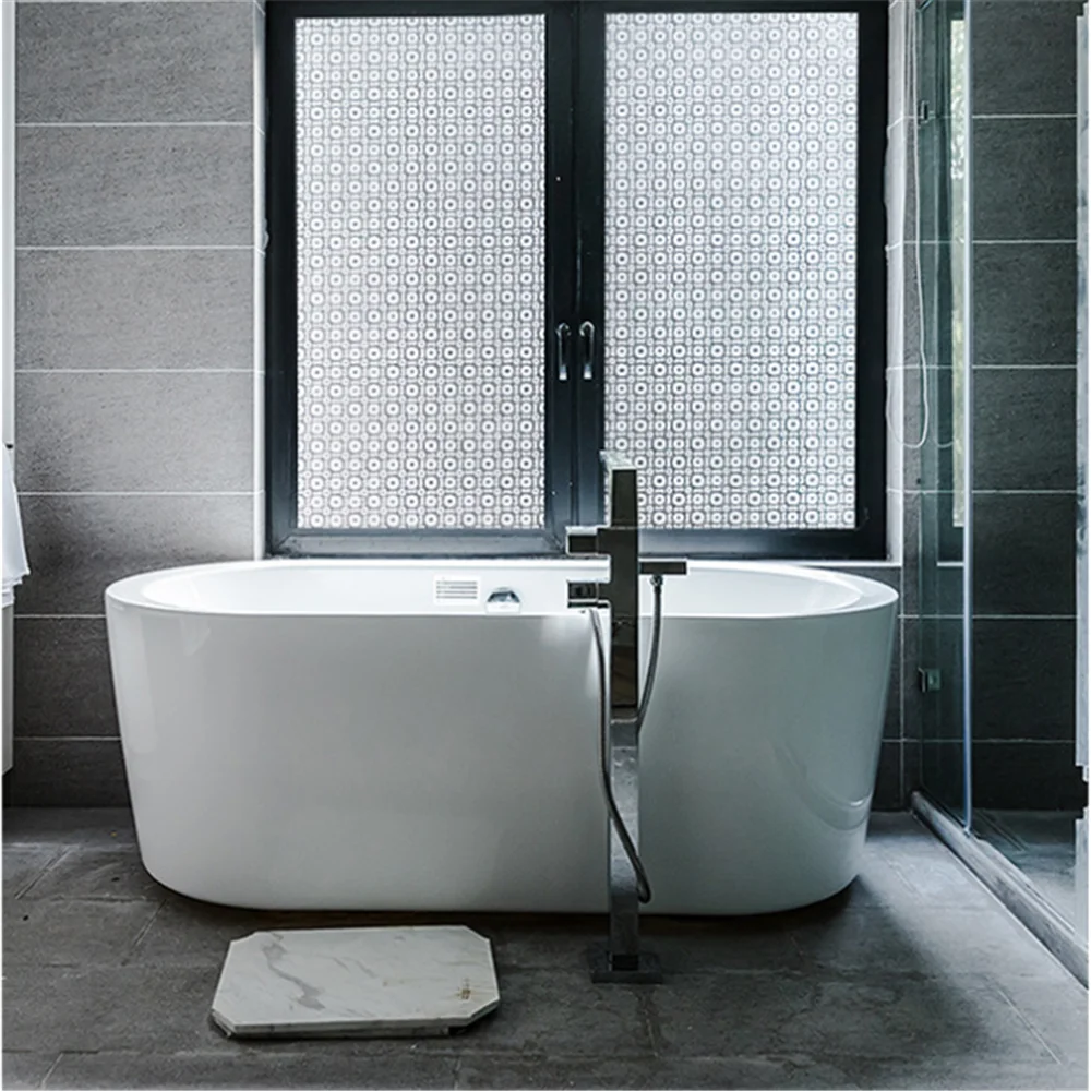 

LUCKYYJ Window Film,Decor Window Stickers,Privacy Window Clings,Static Cling Door Window Covering Vinyl Self-adhesive Stickers