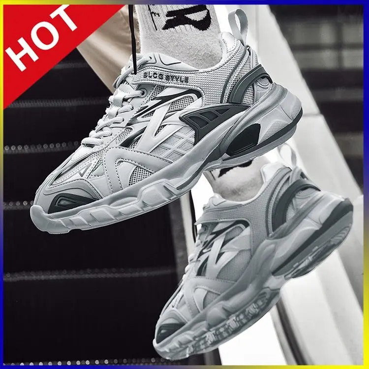 British Retro Street Punk Rock Hip Hop Chunky Sneakers Men Dance Platform Flats Fashion Shoes High Top Zapatillas Hombre | Обувь