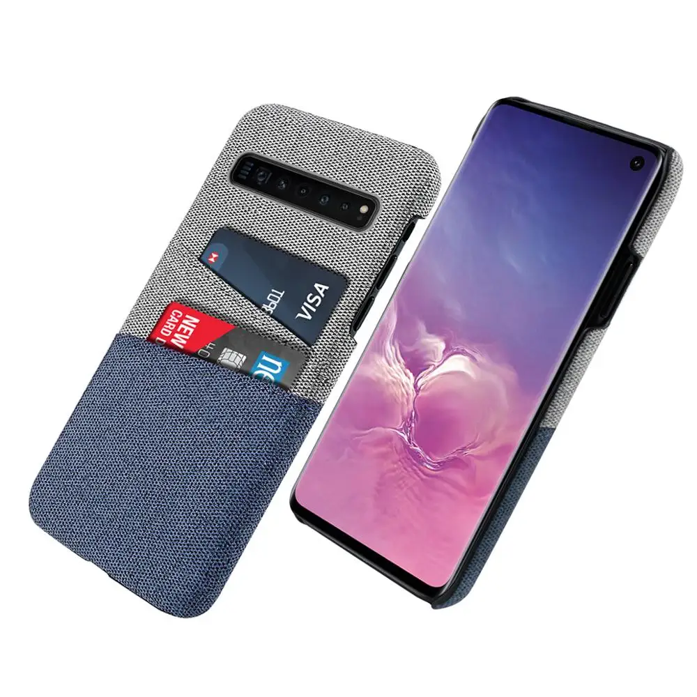 02 Для samsung S10e S10 S11 Note 10 Plus чехол тонкий PC ткань ударопрочный чехол для Galaxy A80 A30s A50s чехол со слотом для карт кошелек - Цвет: 02