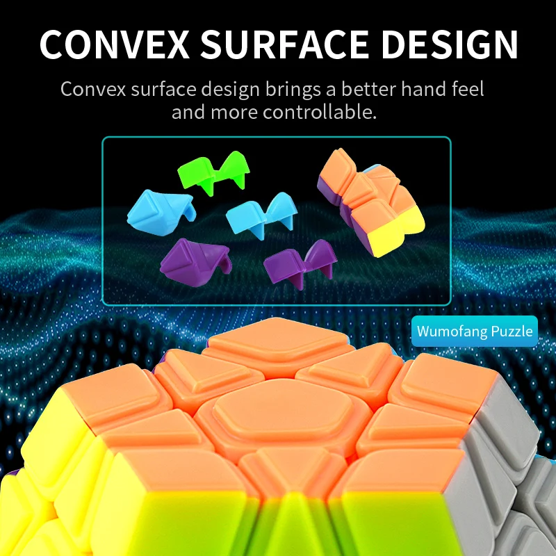 

MOYU Meilong Irregular Speed Magic Cube 3x3x3 Rediminx Maple Leaf Polaris Megaminx Stickerless Puzzle Educational Toys for Child