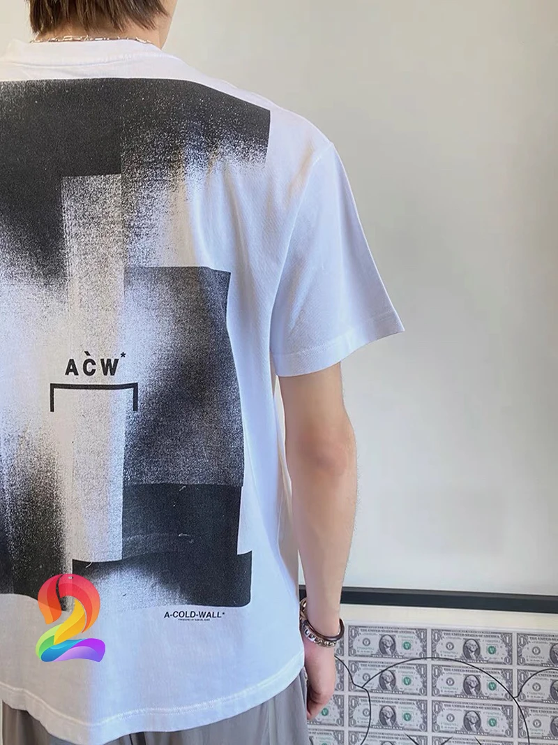 

A-COLD-WALL T-shirts Men's Women's High Quality Cotton Gradient Pattern Short Sleeve ACW Oversize Casual Loose Tshirts