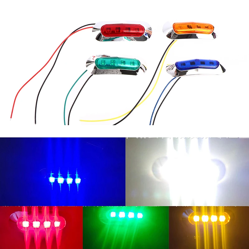 

2x Red Green LED Boat Navigation Light Deck Waterproof Bow Pontoon Lights Marine Boat Transom LED Stern Light 12-24V