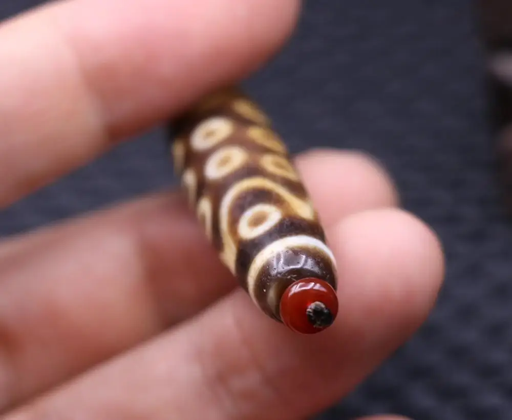 Сокровище Волшебная Мощность Magic LKbrother Тибетский Старый Агат 21 глаз 2 полосатые