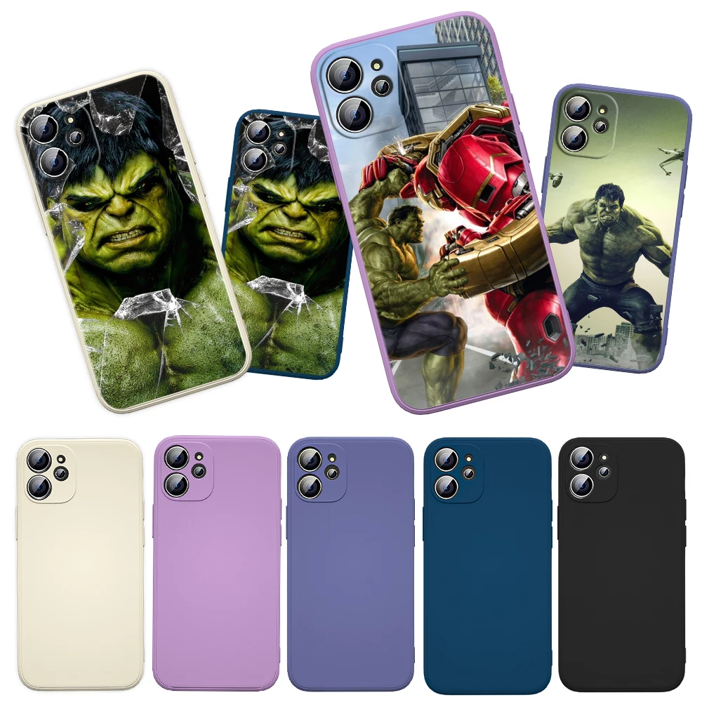 

Avengers Marvel Hulk For Apple iPhone 13 12 Mini 11 Pro XS MAX XR X 8 7 6S SE Plus Liquid Silicone Soft Cover Phone Case