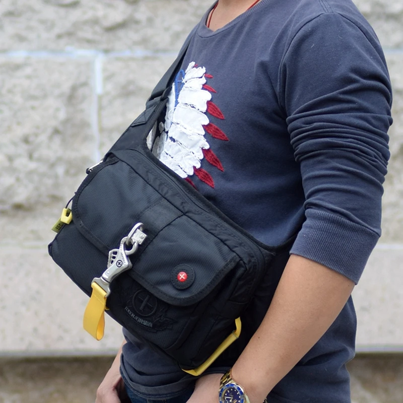 Корейская многокарманная сумка через плечо походная нагрудная модная уличная