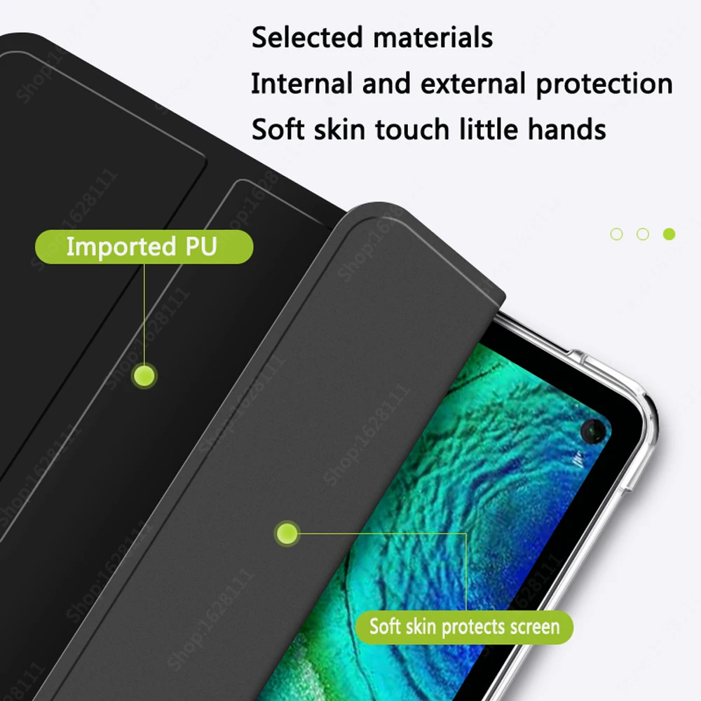 For Huawei MatePad Pro 10.8 Tablet PU Leather Cover Mediapad M6 8.4 inch 2019 soft Case for Honor V6 10.4 &quot 2020 | Компьютеры и