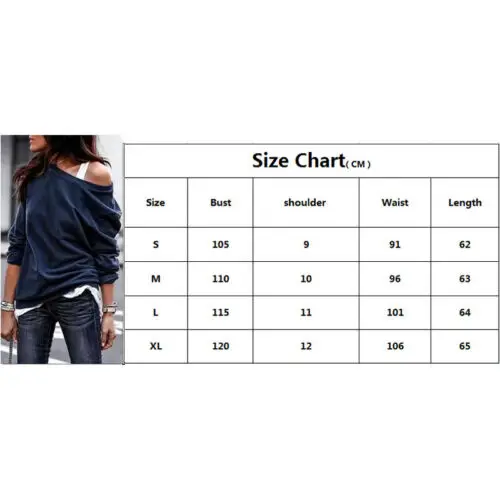Women's One Shoulder Jumper Pullover Ladies Hoodies Top Loose T shirt Sweatshirt | Женская одежда